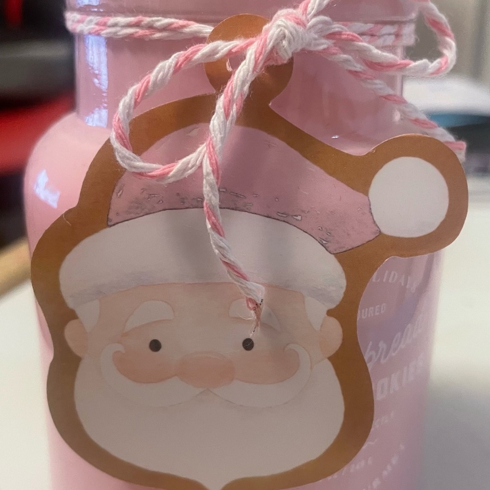 Pink Santa Candle